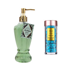 Capsule ser tratament pentru păr Blue Royal Gold by Redist + Săpun lichid pentru mâini Savon de Luxe Nostalgia Green