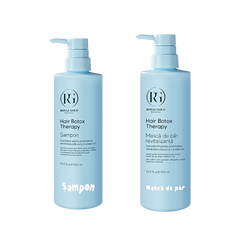 Șampon Hair Boto Therapy by Royal Gold 500 ml + Mască de păr revitalizantă Boto Therapy by Royal Gold 500 ml - Redist