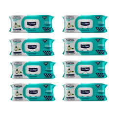 Şerveţele umede pentru multi suprafeţe cu bicarbonat şi oțet Jasmine Deep Fresh 100 bucăți × 8 pachete