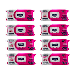 Şerveţele umede pentru multi suprafeţe cu bicarbonat şi oțet Crini Deep Fresh 100 bucăți × 8 pachete