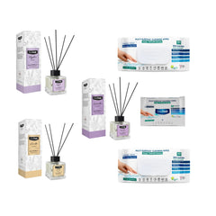 Odorizant de camera cu betisoare DeepFresh 100 ml × 3 bucaţi + Şerveţele umede pentru multi suprafeţe cu bicarbonat şi oțet Deep Fresh 100 de bucăți × 2 pachete + Servetele umede DeepFresh 10 bucăți - Redist