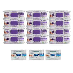 Şerveţele umede pentru multi suprafeţe cu lavandă , bicarbonat şi oțet Deep Fresh 100 de bucăți × 12 pachete + Şerveţele umede pentru multi suprafeţe cu bicarbonat şi oțet Deep Fresh 10 bucăți × 3 pachete - Redist