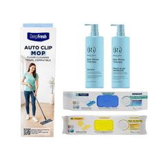 Gama Boto Therapy + Kit curățenie: Mop cu click Deep Fresh + 2 x rezervă mop lămâie și clasic