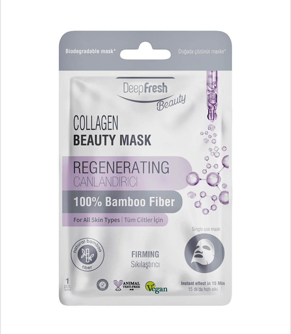 Masca servetel pentru fata revitalizanta cu Collagen DeepFresh - Redist