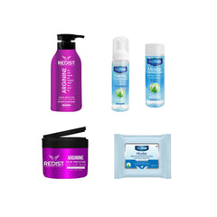 Sampon cu Arginine Redist pentru protectia culorii 500 ml + Masca de par cu Arginine Redist 250 ml + Pachet pentru curatarea si ingrijirea tenului Deep Fresh - Gama Micellar
