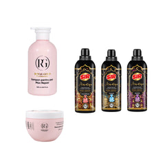 NOU : Gama Royal Gold Max Repair Pink + Balsam de rufe ultra-concentrat SIR Aromatique Dubai Edition : Shaik, Noor , Khamrah