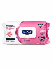 Şerveţele umede pentru multi suprafeţe cu bicarbonat şi oțet Crini Deep Fresh 100 bucăți