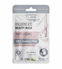 Masca servetel pentru fata anti-aging cu acid hialuronic DeepFresh - Redist