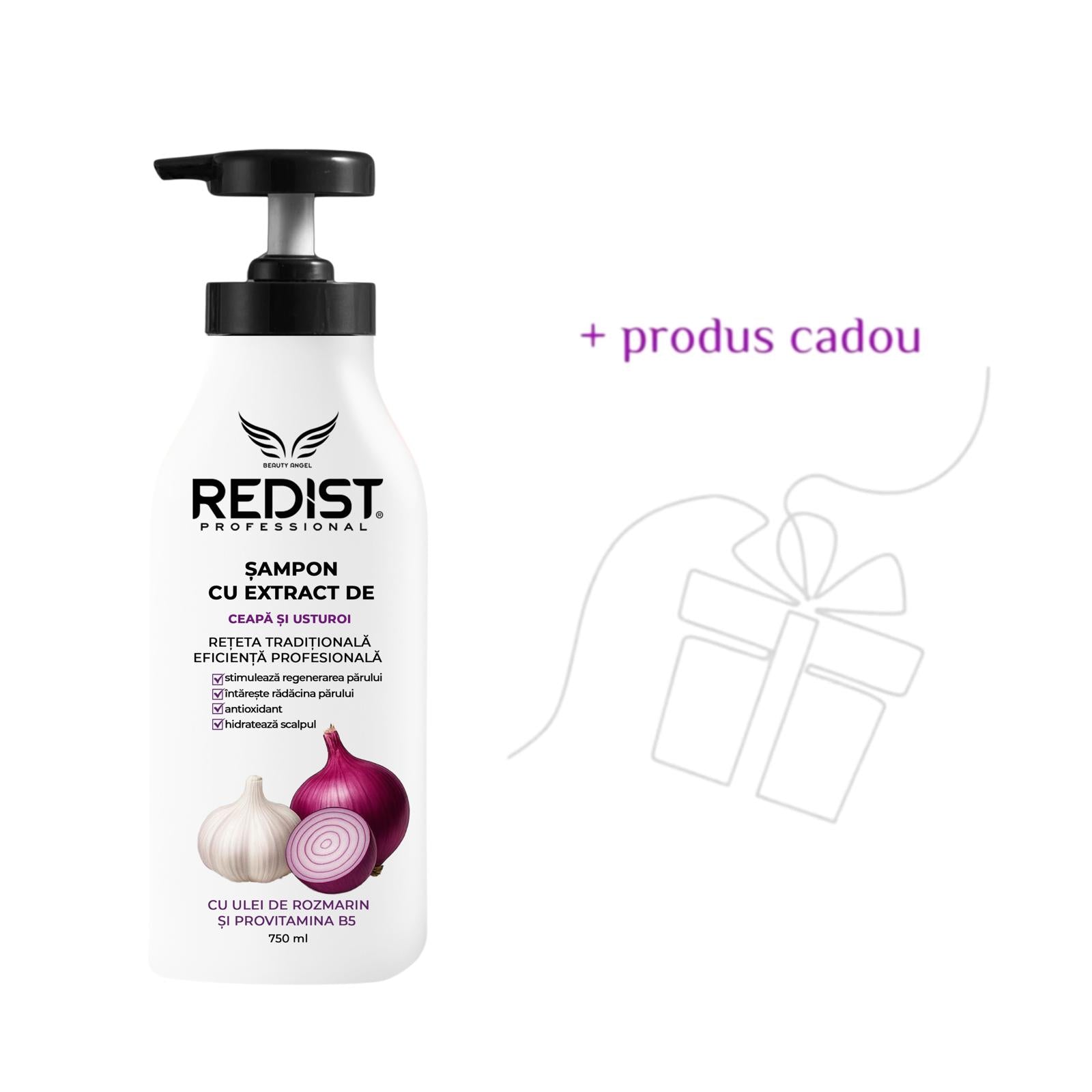 Șampon cu extract de ceapă și usturoi Redist + Cadou un produs surpriză