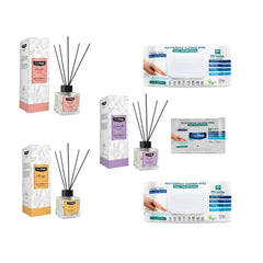 Odorizant de camera cu betisoare DeepFresh 100 ml × 3 bucaţi  + Şerveţele umede pentru multi suprafeţe cu bicarbonat şi oțet Deep Fresh 100 de bucăți × 2 pachete  + Servetele umede DeepFresh 10 bucăți - Redist