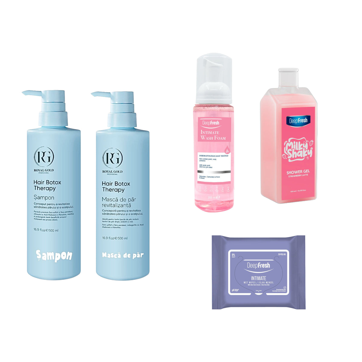 Gama Royal Gold Boto Therapy pentru hidratare intensă + Kit de îngrijire corporală - Redist