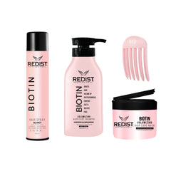 Kit pentru Volum Redist: Gama Biotină + Fixativ Biotină + Accesoriu Volum