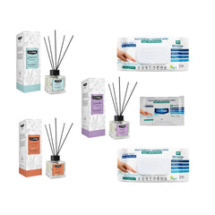 Odorizant de camera cu betisoare DeepFresh 100 ml × 3 bucaţi  + Şerveţele umede pentru multi suprafeţe cu bicarbonat şi oțet Deep Fresh 100 de bucăți × 2 pachete  + Servetele umede DeepFresh 10 bucăți - Redist