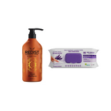 Sampon cu ulei de Argan Redist 1000 ml + CADOU : Şerveţele umede pentru multi suprafeţe cu lavandă , bicarbonat şi oțet Deep Fresh 100 de bucăți