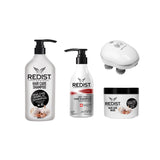 Samponul cu usturoi 1000 ml + Masca cu usturoi + Sampon Impotriva Caderii Parului Redist 500 ml + Aparat electric pentru masajul scalpului