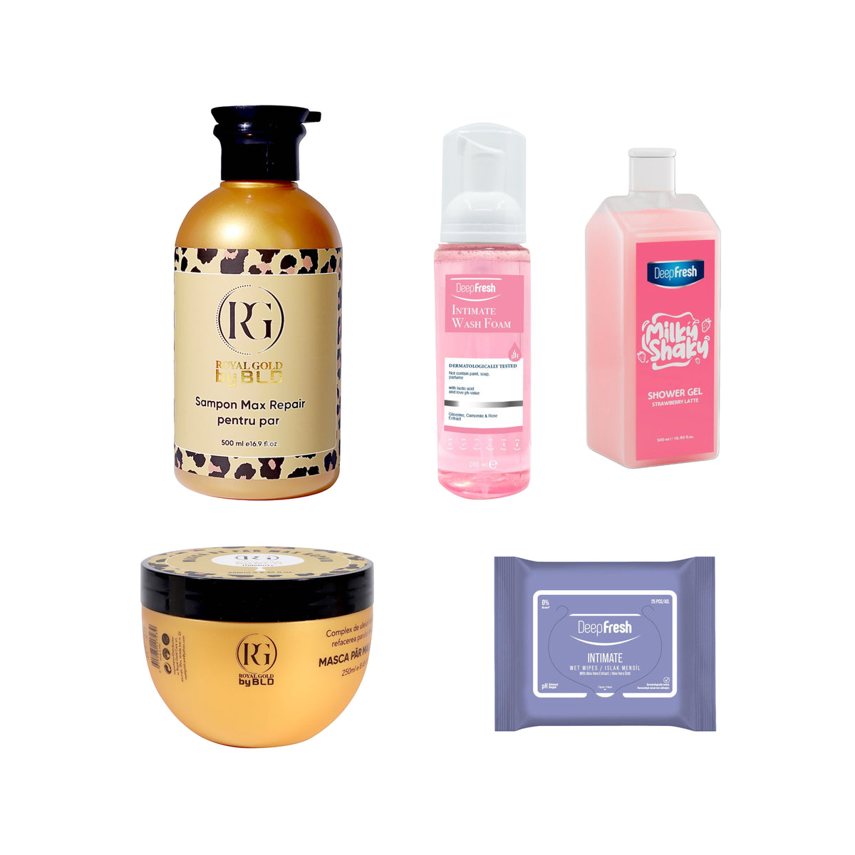 Gama Royal Gold Max Repair BLD + Kit de îngrijire corporală - Redist