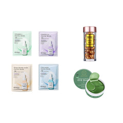 Ediției limitată: Capsule ser tratament + Pachuri pentru ochi + Set 4 măști pentru ten - Redist