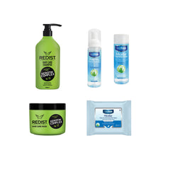 Sampon profesional cu Keratina Redist 1000 ml + Masca profesionala pentru par cu Keratina Redist 475 ml + Pachet pentru curatarea si ingrijirea tenului Deep Fresh - Gama Micellar