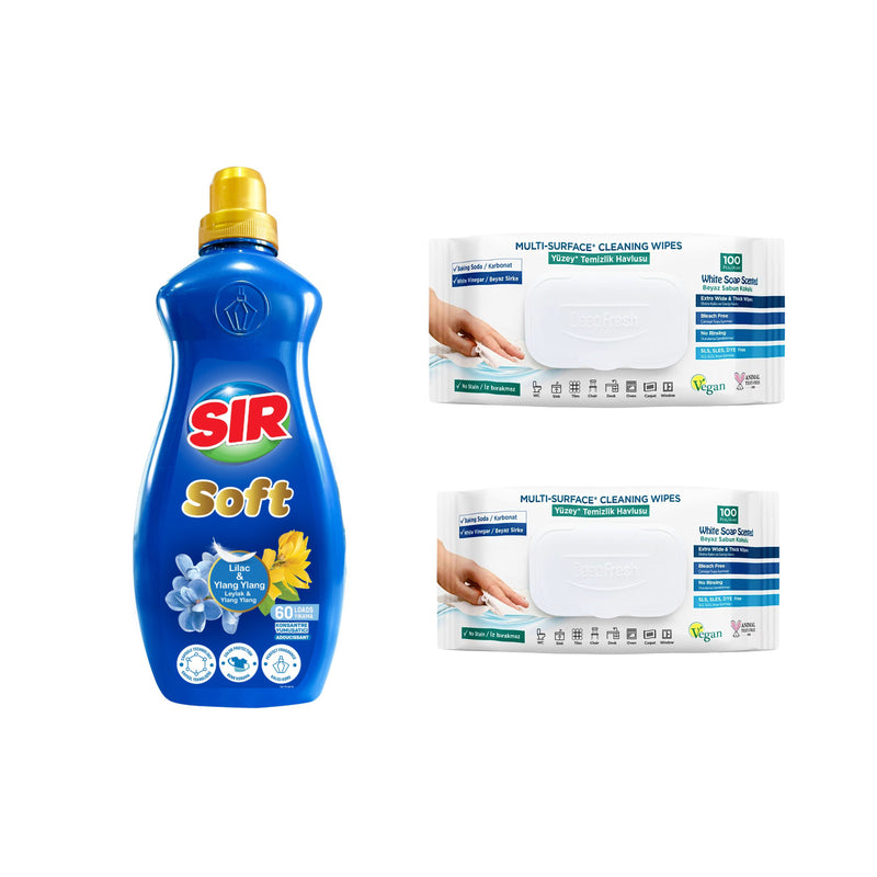 Nou: Balsam de rufe cu Liliac si Ylang Ylang Sir + 2 x Șervețele pentru multisuprafețe cladice Deep Fresh