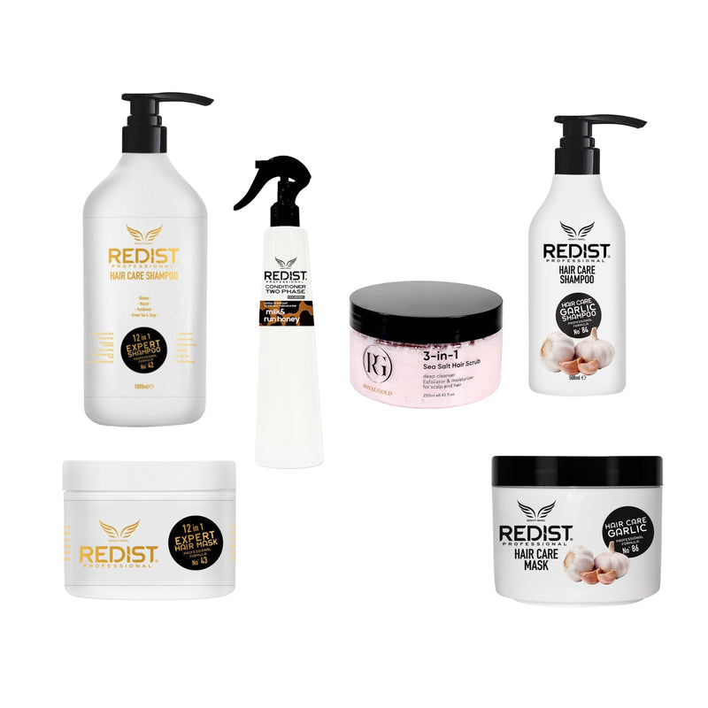 Pachet cresterea si regenerarea parului + CADOU : Sampon usturoi 500 ml și Masca usturoi