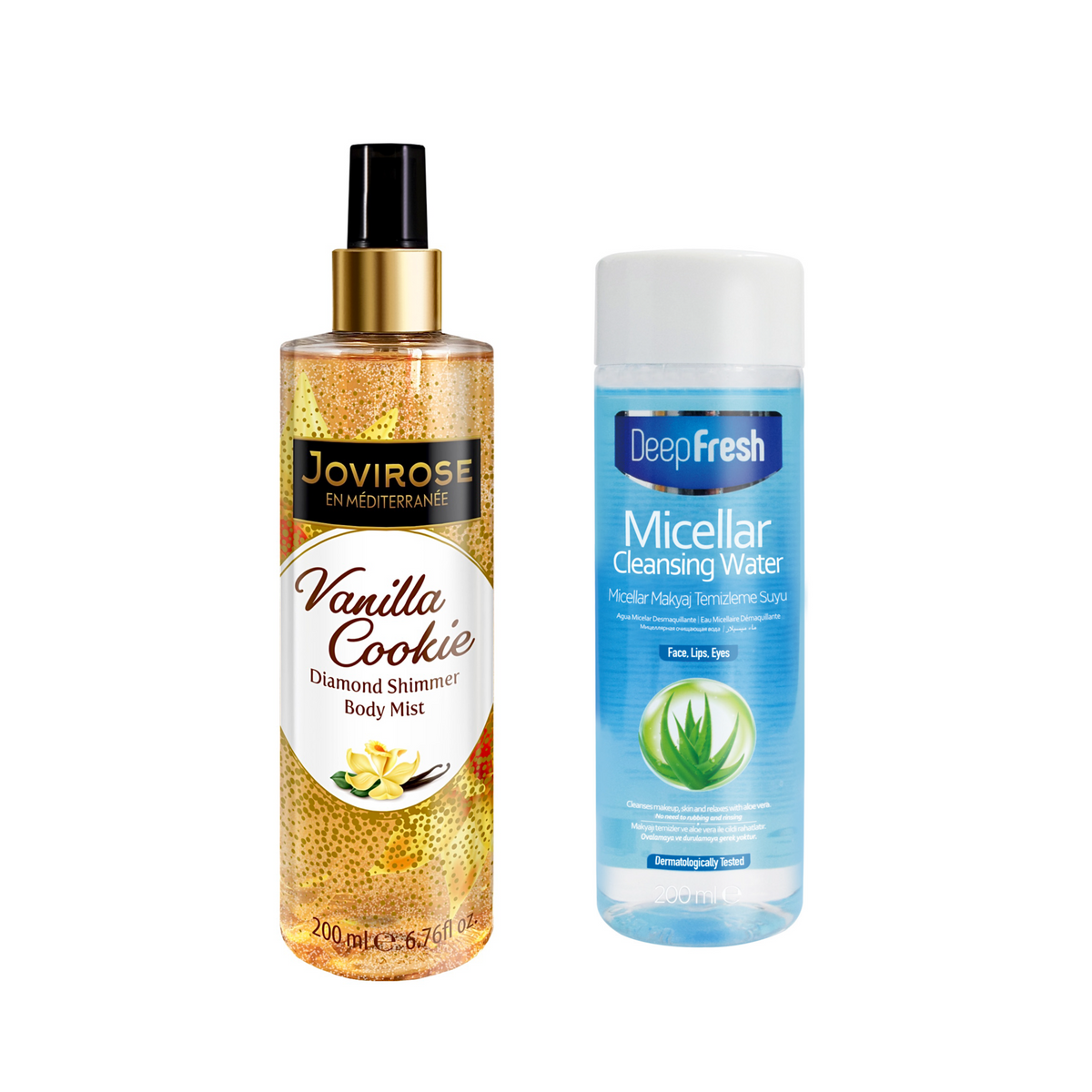 Body mist Vanilla Cookie 200 ml + Apa micelara Deep Fresh 200 ml - Redist