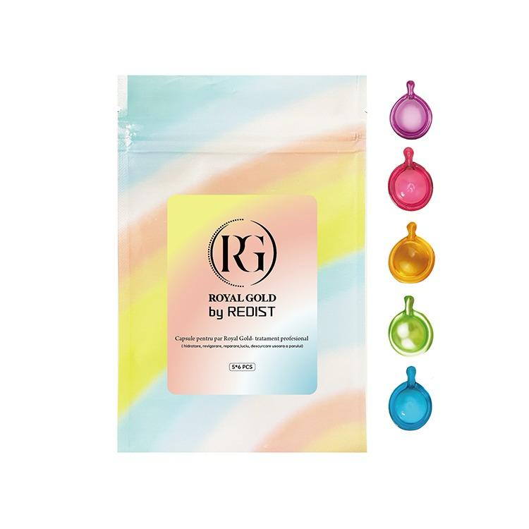 NOU: Set capsule ser tratament Royal Gold by Redist 5×6 buc