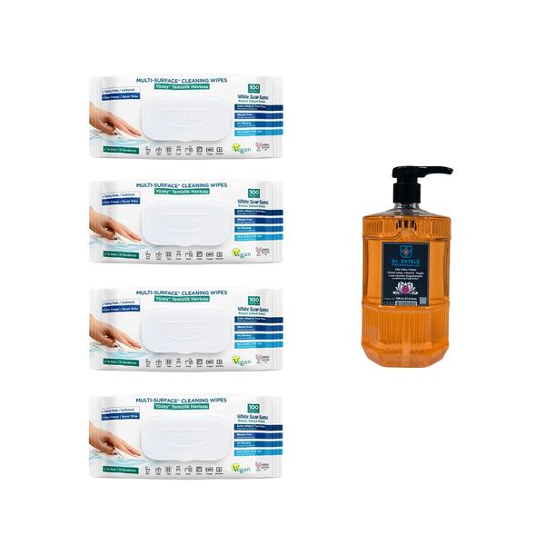 3 + 1 Cadou : Şerveţele umede pentru multi suprafeţe cu bicarbonat şi oțet Deep Fresh 100 de bucăți - Redist