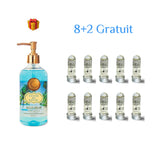 Mască de păr lichidă fiolă tratament Redist 13 ml, 10 buc (8+ 2 cadou)+ Sapun lichid Savon de Royal Tropic Ocean Dream Deep Fresh, 500 ml