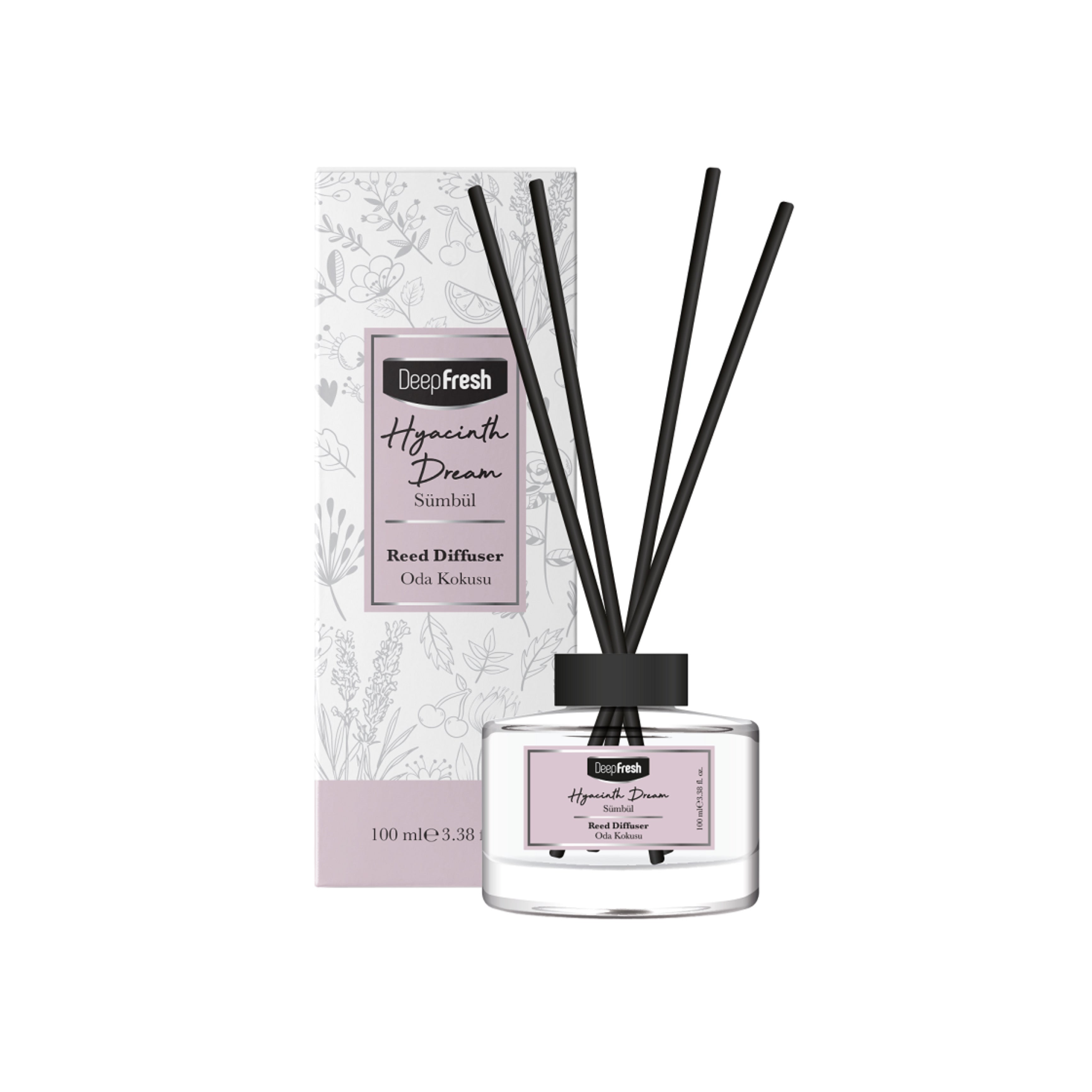 Odorizant de camera cu betisoare Deep Fresh 100 ml - ZAMBILE