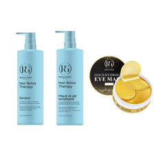 Gama păr Royal Gold Boto Therapy + Pachuri Ochi Gold Hydrogel 24K