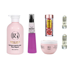 Gama Max Repair Pink + Balsam bifazic Arginine + Capsule Pink + 2 x Mască lichidă
