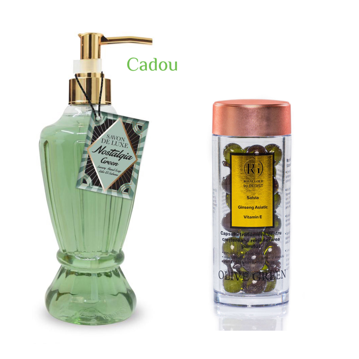 Capsule tratament pentru îngrijirea scalpului cu extract de Salvie + Cadou Sapun pentru mâini Nostalgia Green - Redist