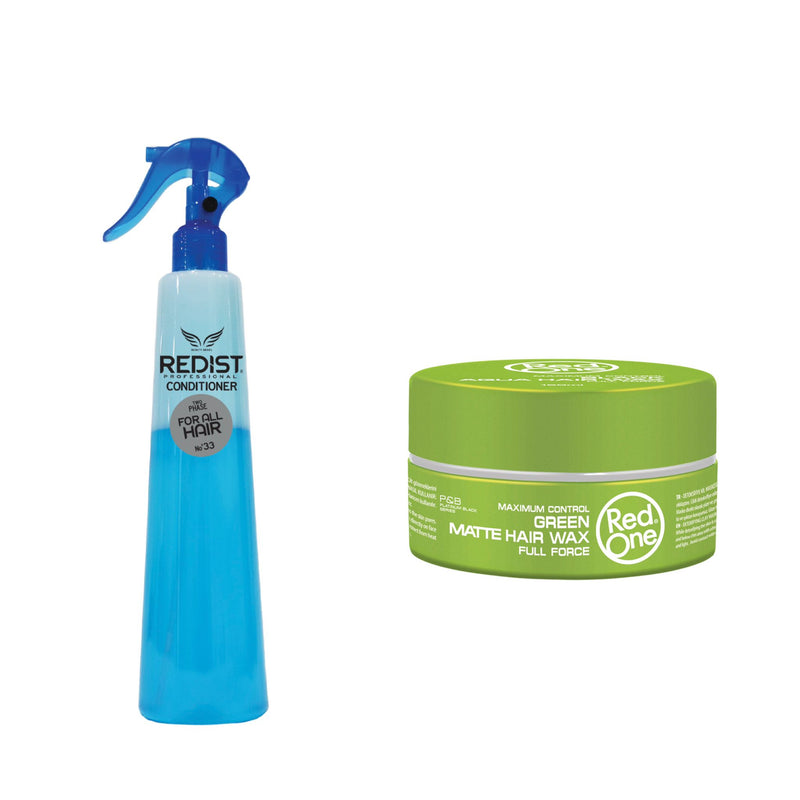 Balsamul Bifazic Redist  pentru toate tipurile de par  400 ml+ Ceara de par Green Matte Hair Wax 150 ml