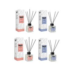 Odorizant de cameră cu bețişoare Deep Fresh  POWDER × 2 bucăți + Odorizant de cameră cu bețişoare Deep Fresh  SPA & EUCALYPTUS × 2 bucăți