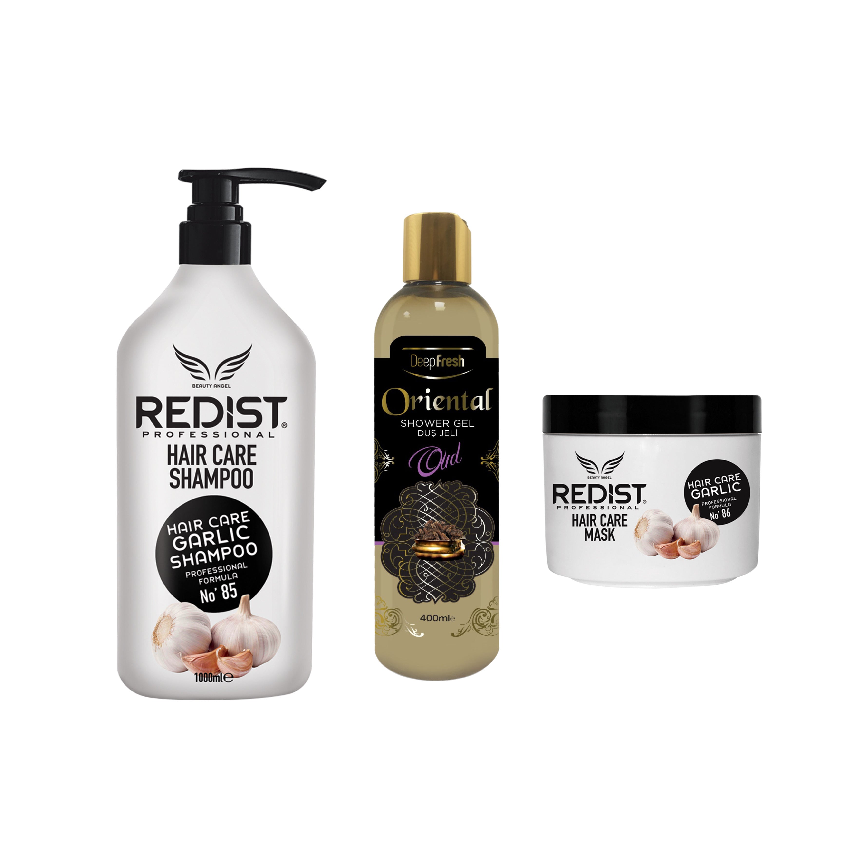 Kit Redist cu extract de usturoi + Cadou Gel de duș Oriental Oud