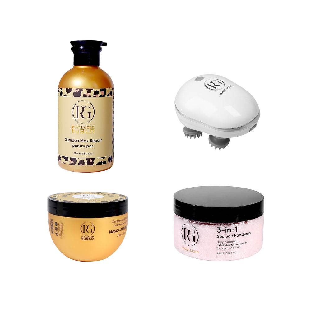Pachet BLD x Royal Gold pentru hidratare intensă și scalp sănătos - Redist