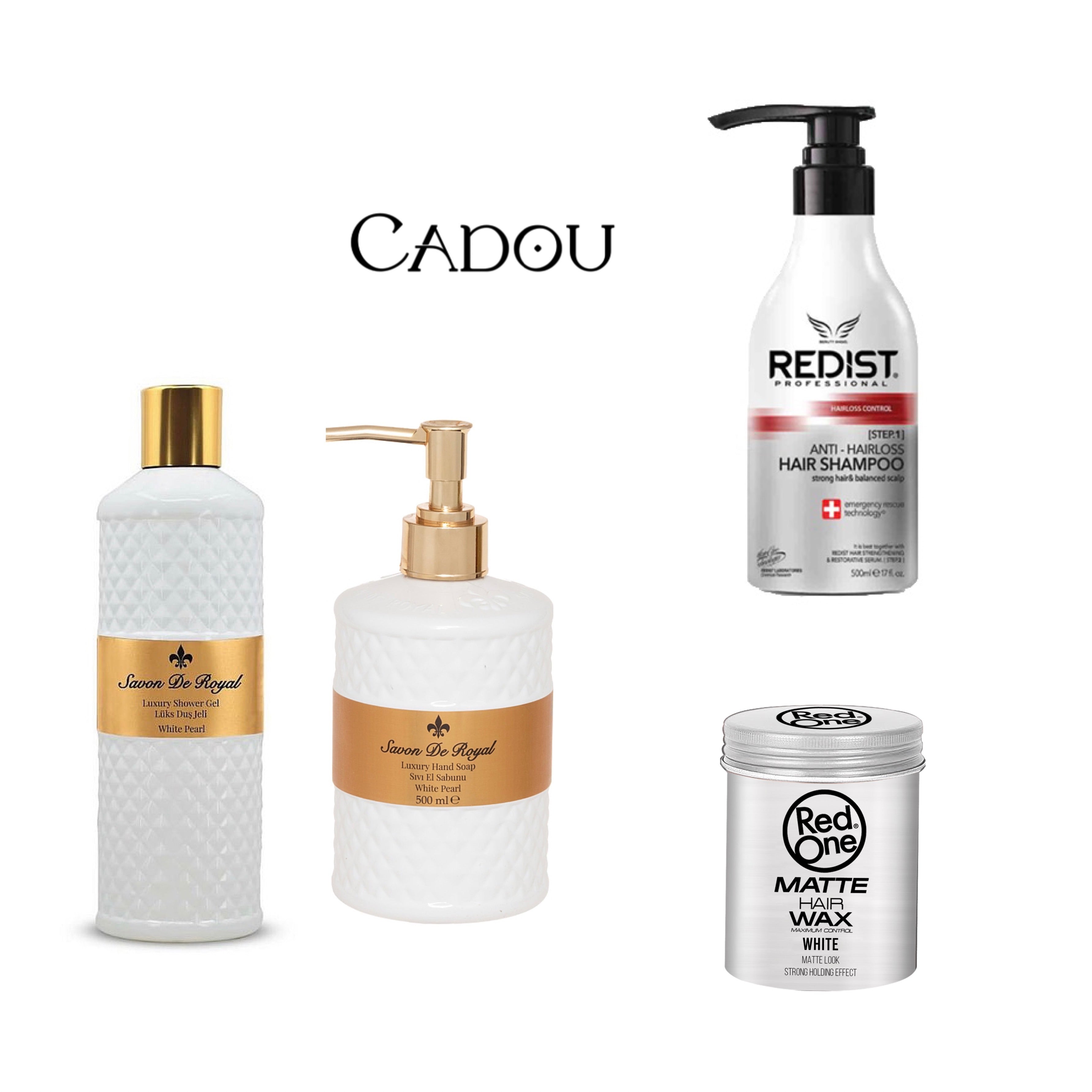 Pachet profesional împotriva caderii parului: Sampon profesional împotriva caderii parului + Ceara Mata White + Cadou: Set pentru maini și corp White Pearl - Redist