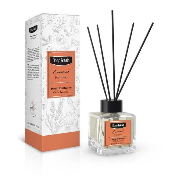 Odorizant de camera cu betisoare Deep Fresh 100ML - CARAMEL - Redist