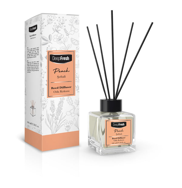 Odorizant de camera cu betisoare Deep Fresh 100ML - PEACH - Redist