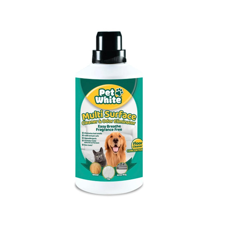 Solutie pentru pardoseala sigura pentru caini si pisici fara parfum Pet White 1000 ml