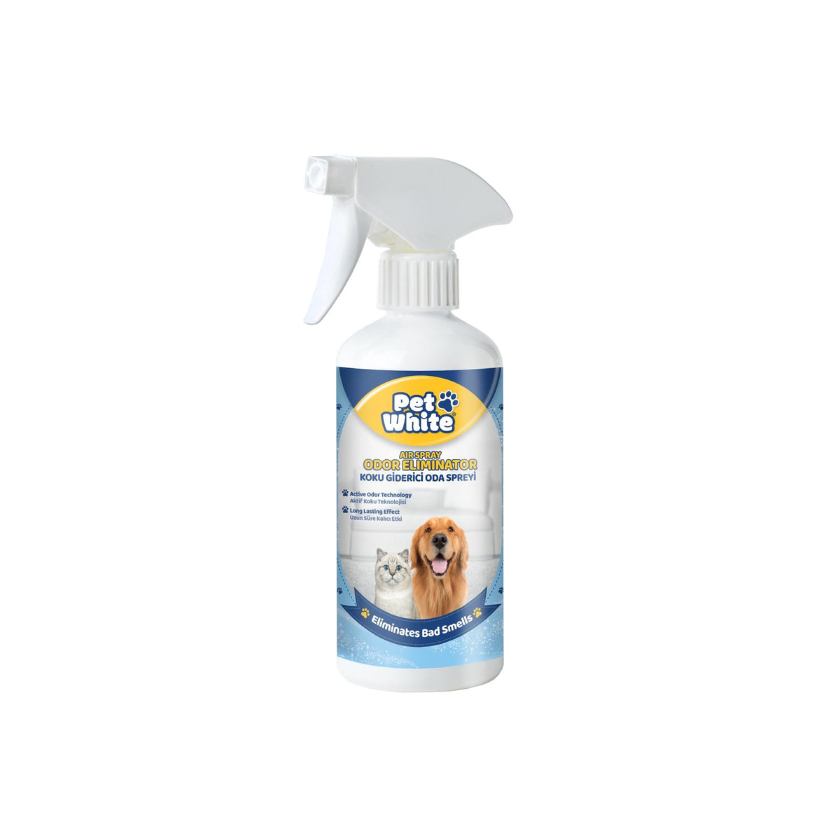 Pet White Spray odorizant pentru încăperi cu caini si pisici ODOR ELIMINATOR BLUE 500ml - Redist