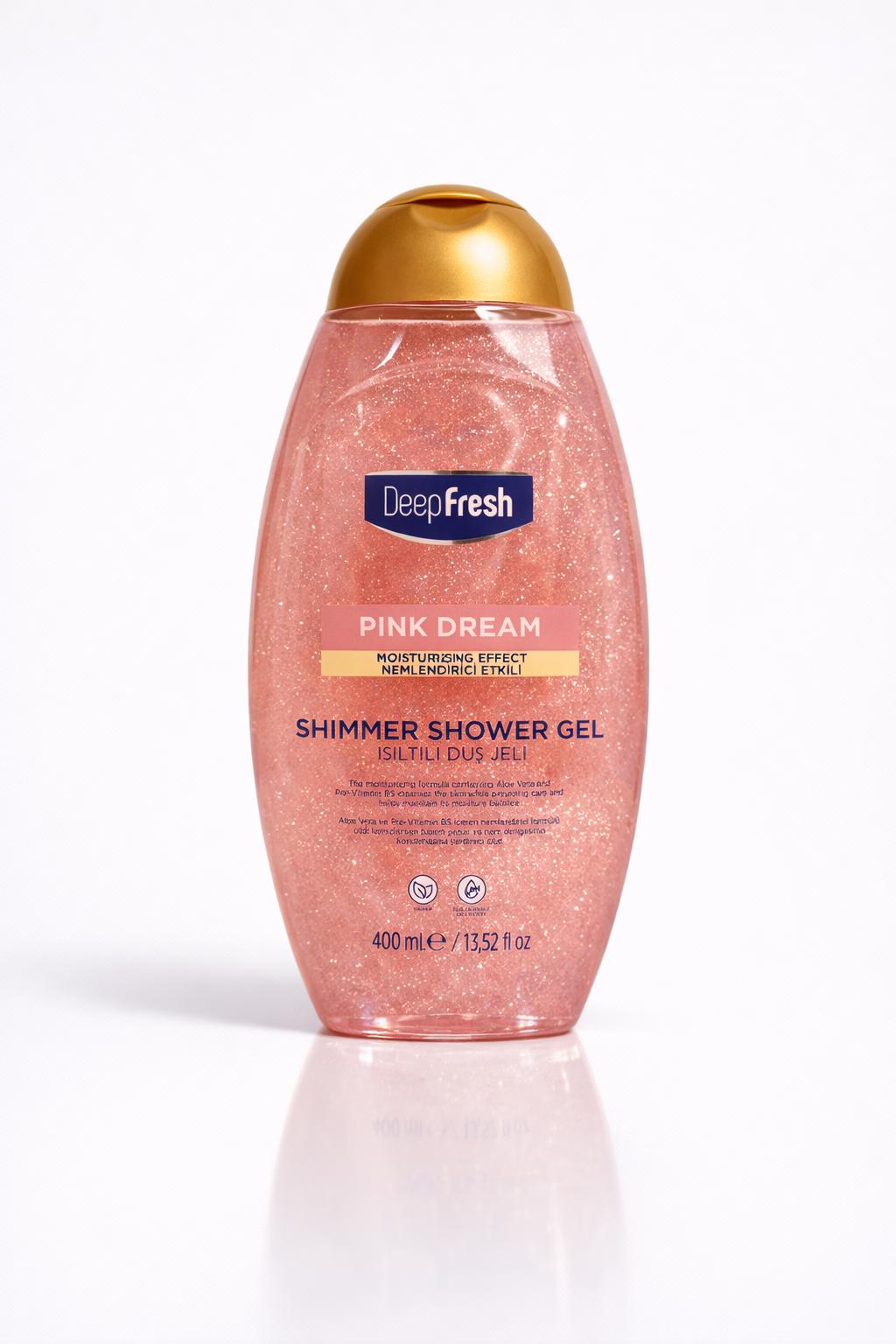 Gel de duș cu sclipici Pink Dream  Deep Fresh 400 ml
