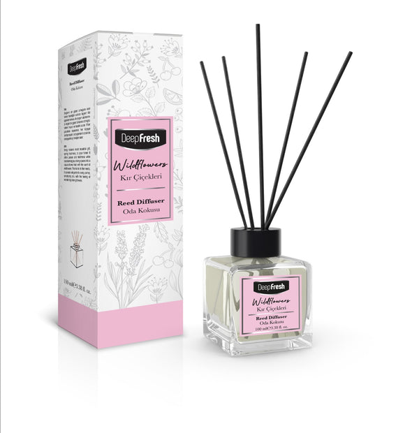 Odorizant de camera cu betisoare Deep Fresh 100 ml- WILDFLOWERS - Redist