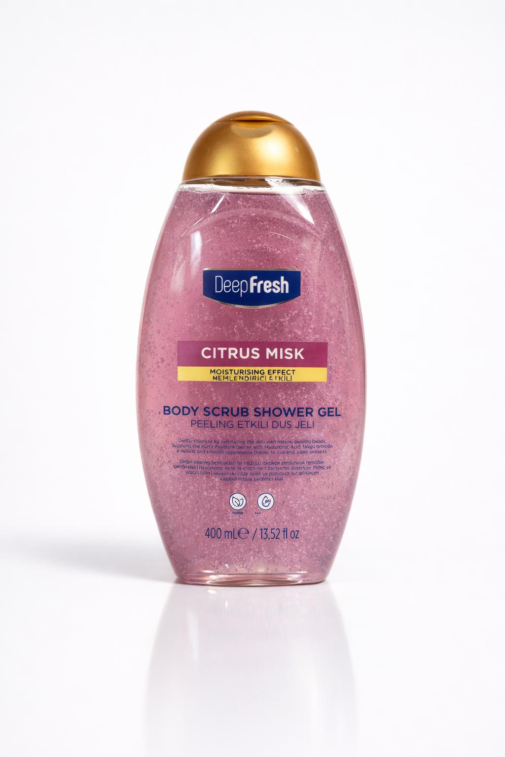 Gel de duș exfoliant Deep Fresh Citrus Misk 400 ml